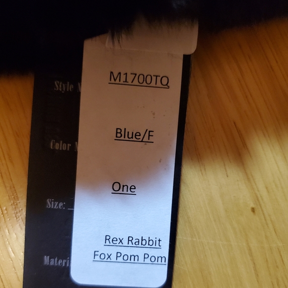 Women's rex rabbit beanie hat - Picture 2 of 3